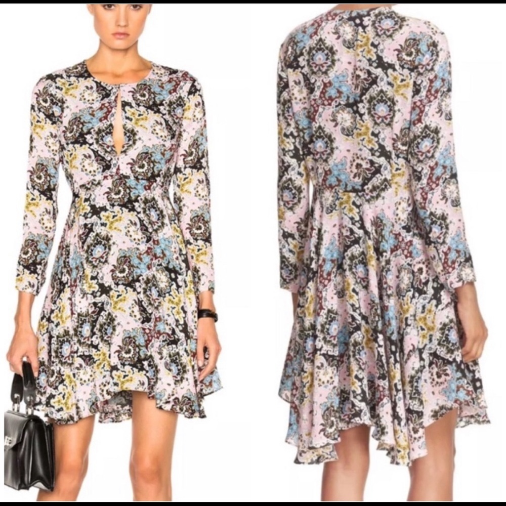 ALC print silk handkerchief dress